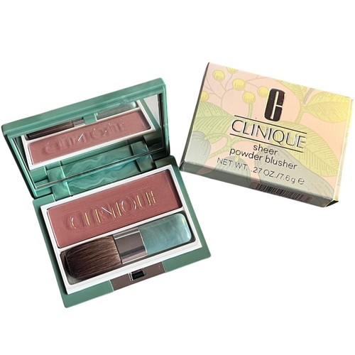Clinique Sheer Powder Blusher 12 CHEEKY PEACH NIB Rare HTF ~ Full Size
