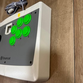 SEGA Dreamcast Arcade Stick HKT-7300 Official Joystick Controller Tested