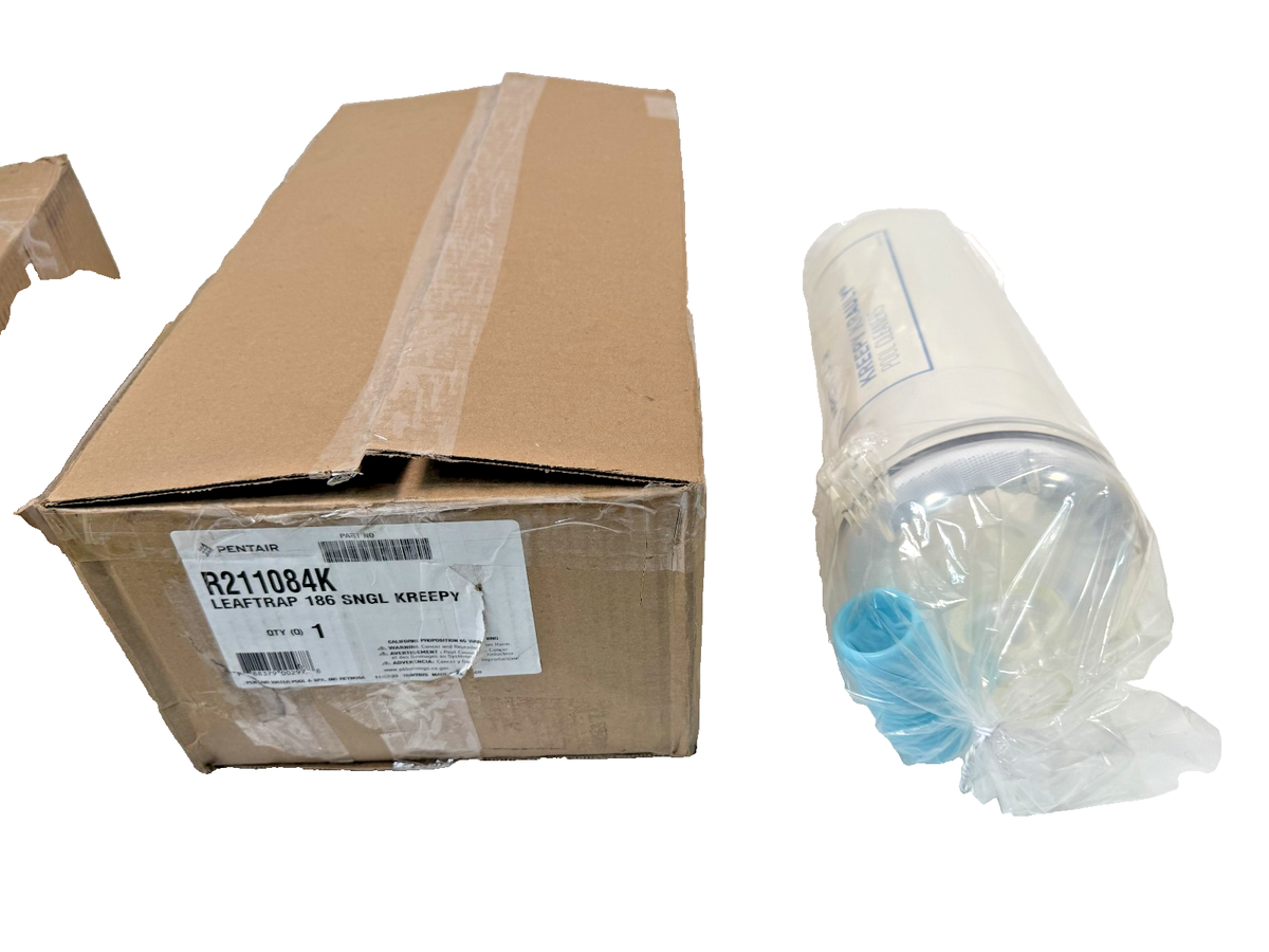 Pentair R211084K Clear Leaf Trap with Handle 186 Kreepy Krauly NEW