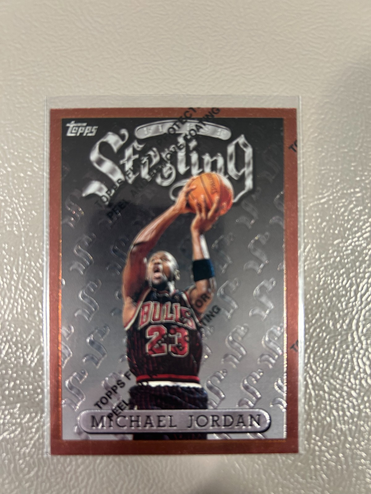 1996-97 Topps Finest - Sterling Bronze Michael Jordan #50