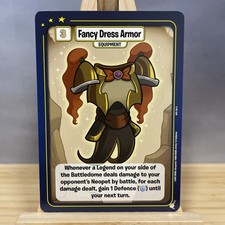 Neopets Battledome TCG War for the Obelisk Fancy Dress Armor Rare