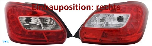 TYC 11-14803-06-2 Heckleuchte Rechts RüCklicht Hecklicht RüCkleuchte-image