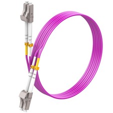 OM4 LC To LC Fiber Patch Cable 10m/33ft Duplex LSZH Magenta Options Available