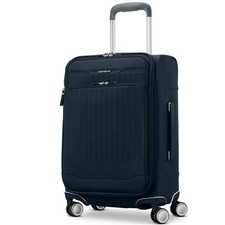 Samsonite Silhouette 18 Softside Carry On Spinner Suitcase NAVY BLUE
