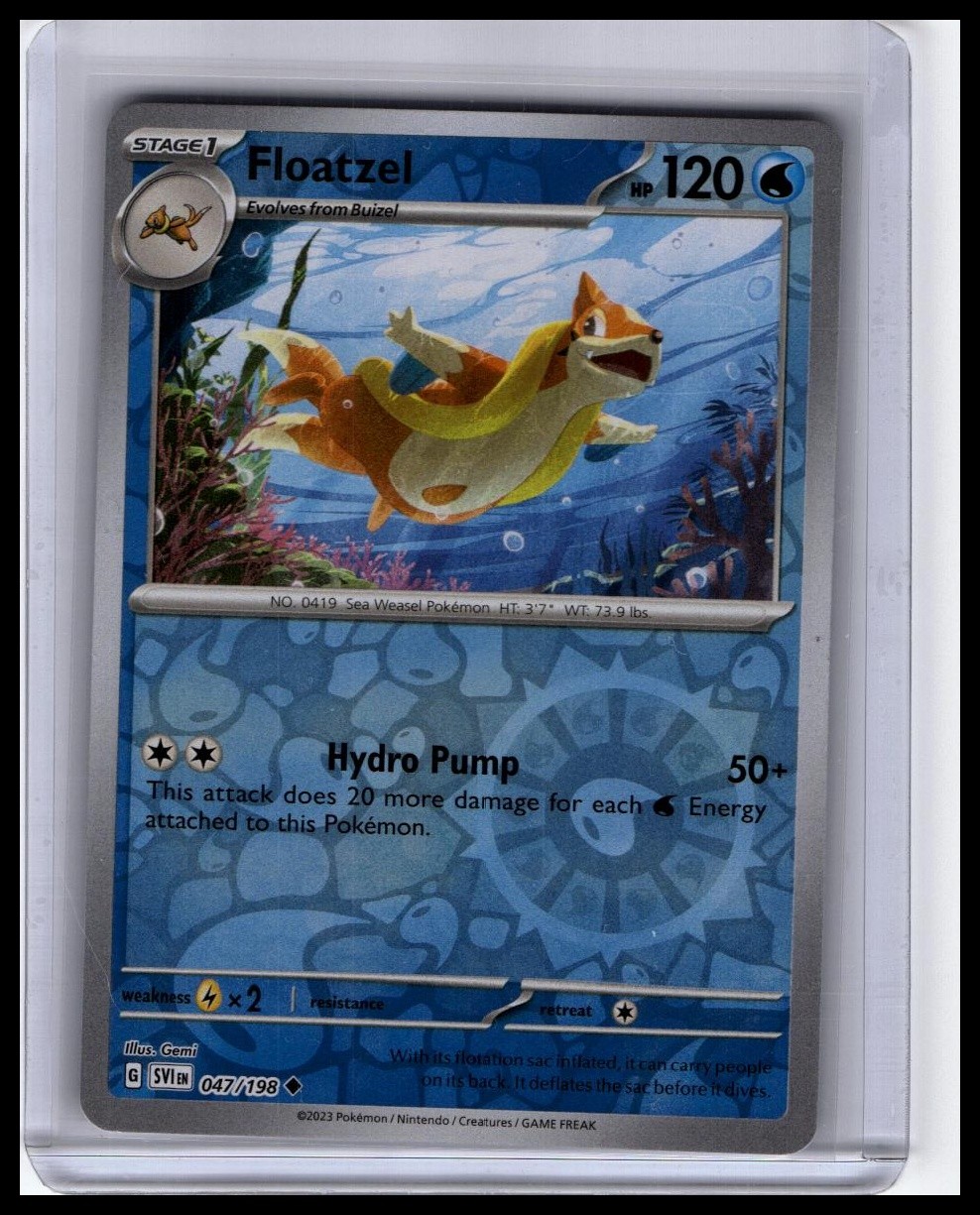 SV01: Scarlet & Violet Base Set #047/198 Floatzel Reverse Holo