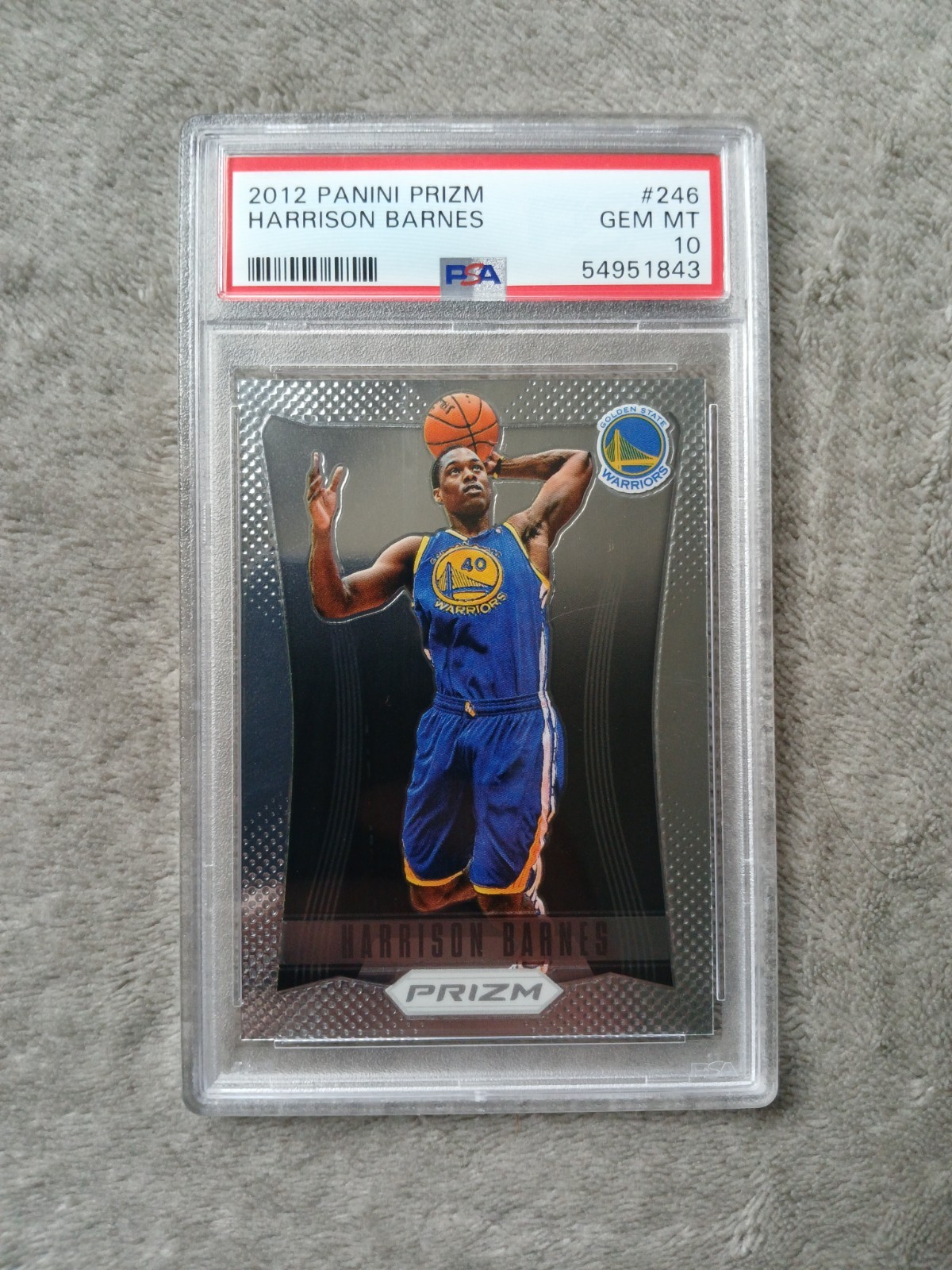 2012 Prizm Harrison Barnes #246 PSA Gem Mint 10 Graded Card
