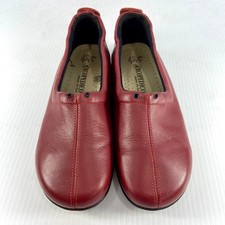Arcopedico Queen II Slip-On Shoes Burgundy Red Leather Womens US 7