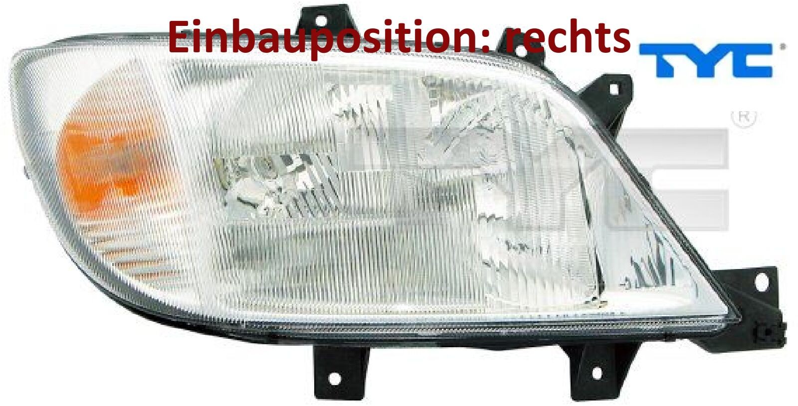 Front Scheinwerfer für Mercedes Sprinter 2-T Kasten Rechts Vorne 95-06 - Bild 3