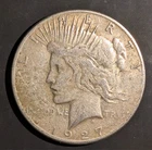 1927-S Peace Dollar Silver $1 Key Date 100% ORIGINAL COIN - High VF++ NO RESERVE