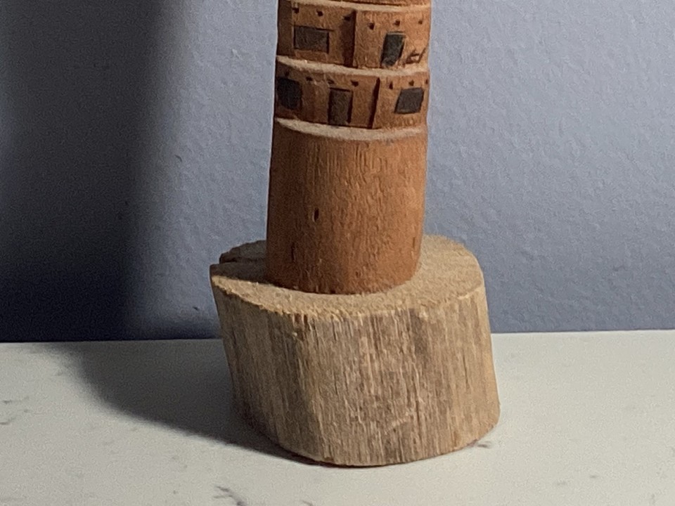 AUTHENTIC SIGNED NATIVE AMERICAN INDIAN HOPI TALL WOOD KACHINA TOTEM ...
