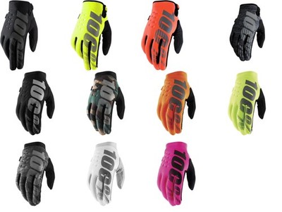 100% Brisker MX Gloves 4 Colors S-2X
