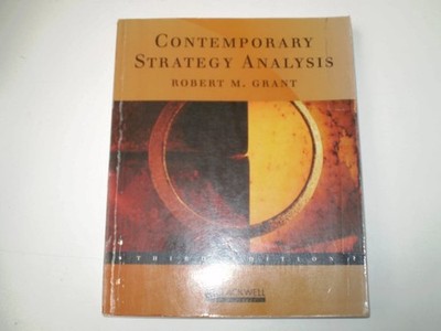 Contemporary Strategy Analysis, Third Edition, Grant, Robert M., Good Book