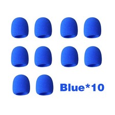 10 Pcs of Blue Microphone Covers With Sponge Covers And Thickened Microphones