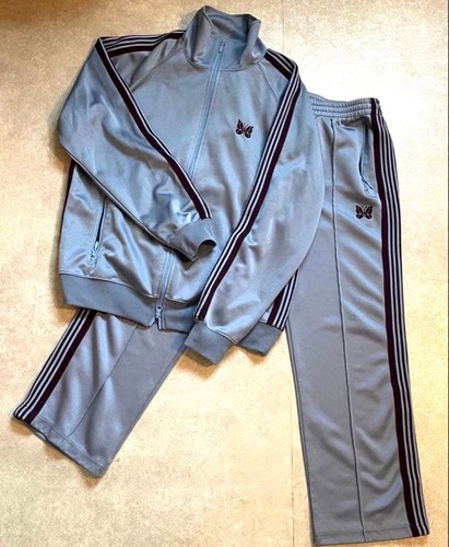 Needles, Needles L Blue Track Jacket & Pants Set Rare Vintage Condition