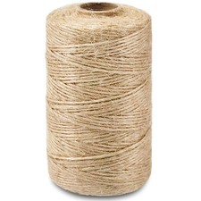 SMART CASUAL 328Ft Jute Twine String Thin Natural Hemp Brown 328 Ft  2mm