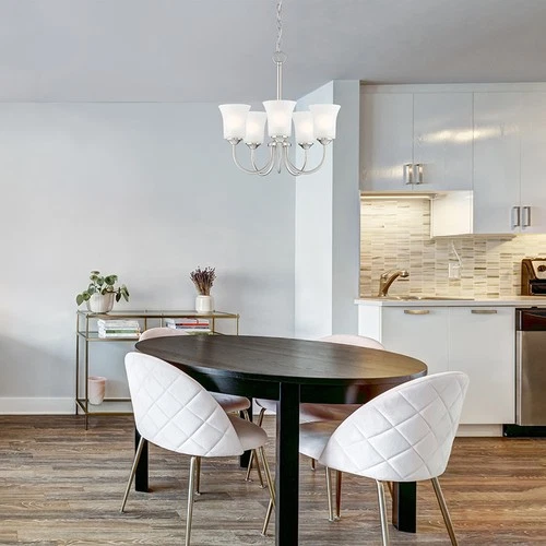 Designers Fountain D278M-5CH Bronson 5 Light 20"W Chandelier - Black - Picture 4 of 6