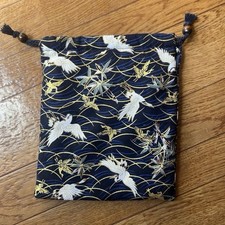 Drawstring bag Japanese pattern