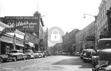 Trinidad CO Colorado c1940s Commercial Ave Stores Cars RPPC Photo Postcard COPY