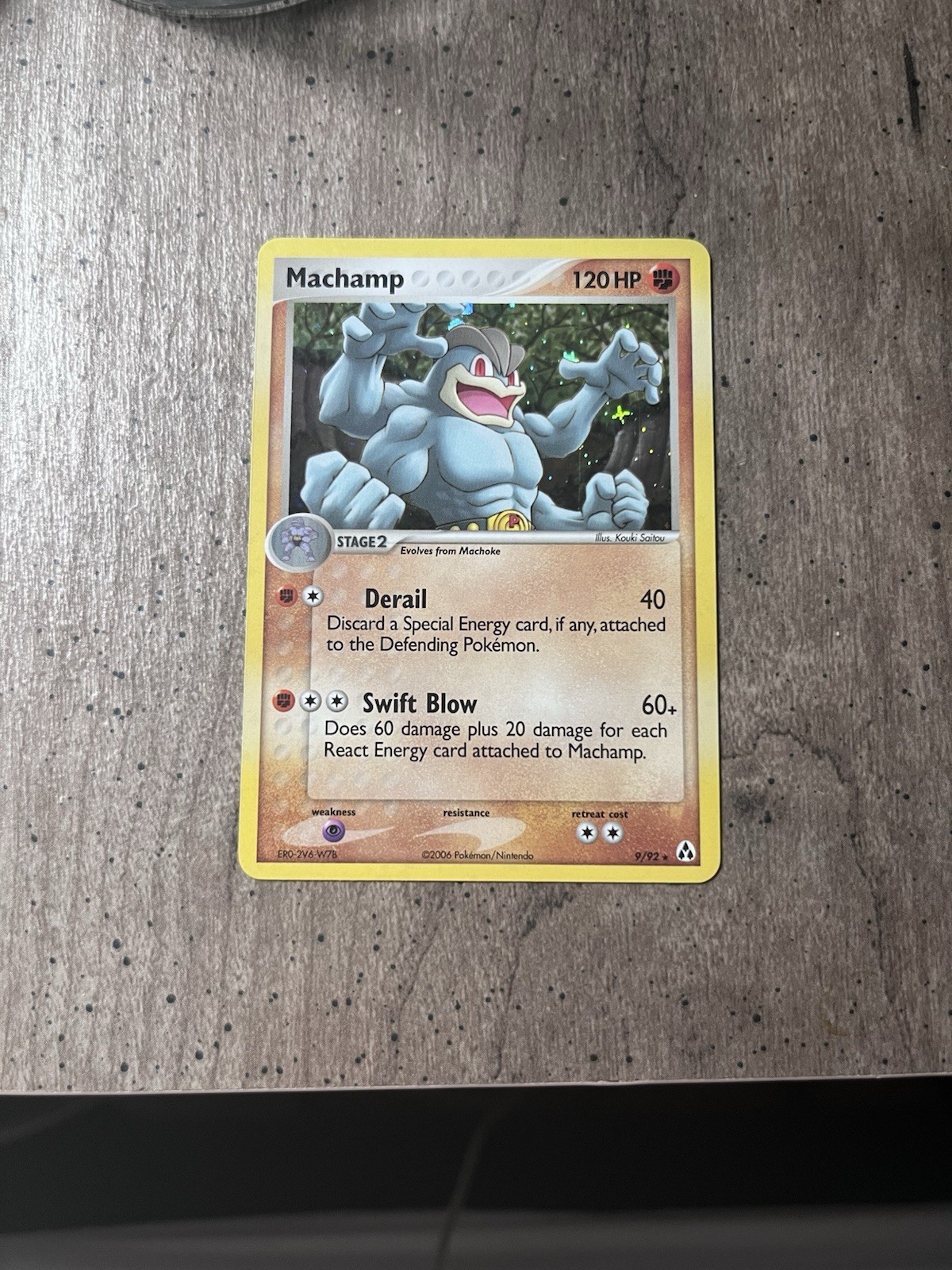 Pokémon TCG Machamp 9/92 Legends Maker Holo NM