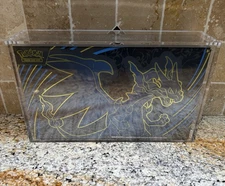 PRESALE – Pokemon Acrylic Case MEGA Charizard X UPC | Magnetic Lid - US SELLER