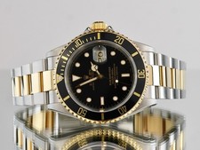 Rolex Submariner Bi-Metal Black Dial 40mm Watch - 2000 - 16613LN