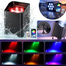 LED 7x20W RGBWA UV Battery Powered WIRELESS DMX Par Can DJ Uplighting Up Light