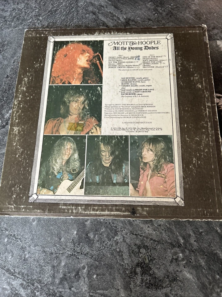 Mott The Hopple Set Of Two Vinyl Records Include All The Young Dude & The Hopple Foto 4 de 4