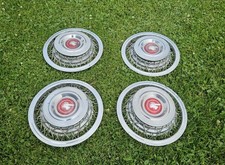 Set Of 4 1952-1953 Pontiac Streamliner 15 Wire Spoke Wheel Covers Hubcaps 52 53