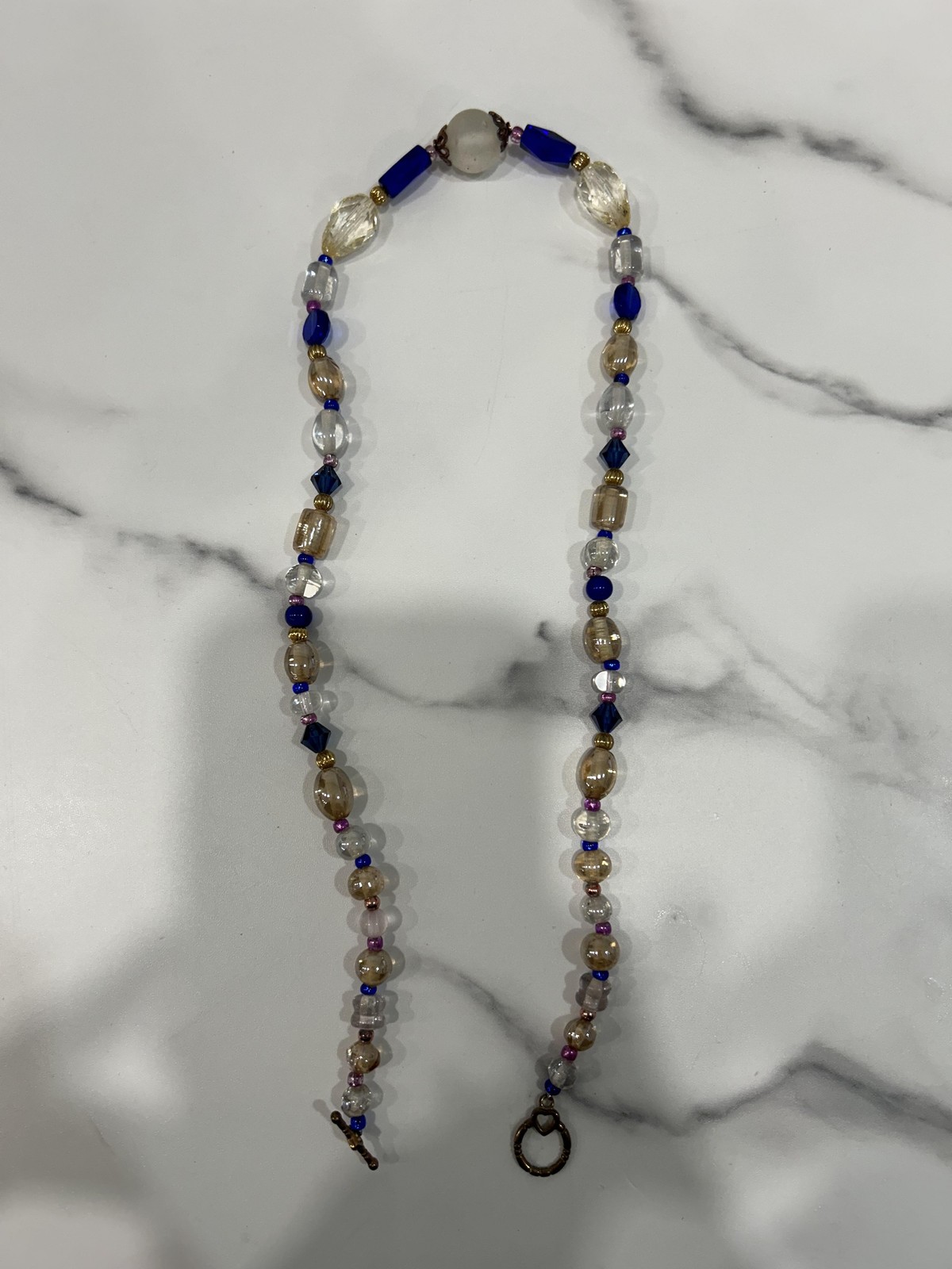 Boho Multicolor Glass Beaded Statement Necklace B… - image 8