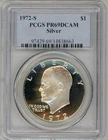 1972-S $1 SILVER PROOF Ike Eisenhower Dollar PCGS PR69DCAM Deep Cameo