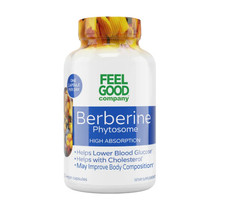 Feel Good Superfoods Berberine Phytosome 550mg 120 Count Exp: 01/28 Vegan Caps