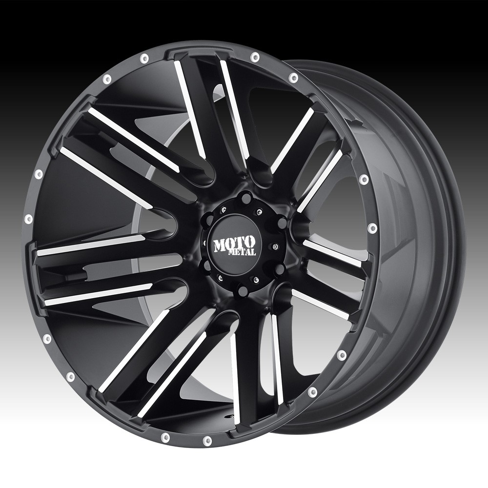 4/Moto Metal MO978 Razor Machined Black 20x9 6x5.5 18mm