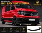 VW CRAFTER 2018+ MAN FRONT LOWER BUMPER SPLITTER LIP SPOILER GLOSS BLACK