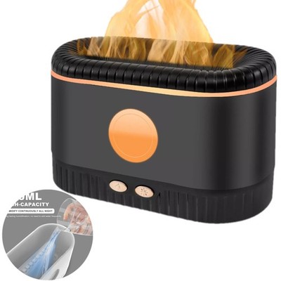 Aroma Humidifier Essential Oil Diffuser 3D Volcano Flame Mist Air For Home Decor