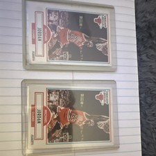 Fleer 1988 Michael Jordan Chicago Bulls NBA Basketball Card Lot - 2 Cards