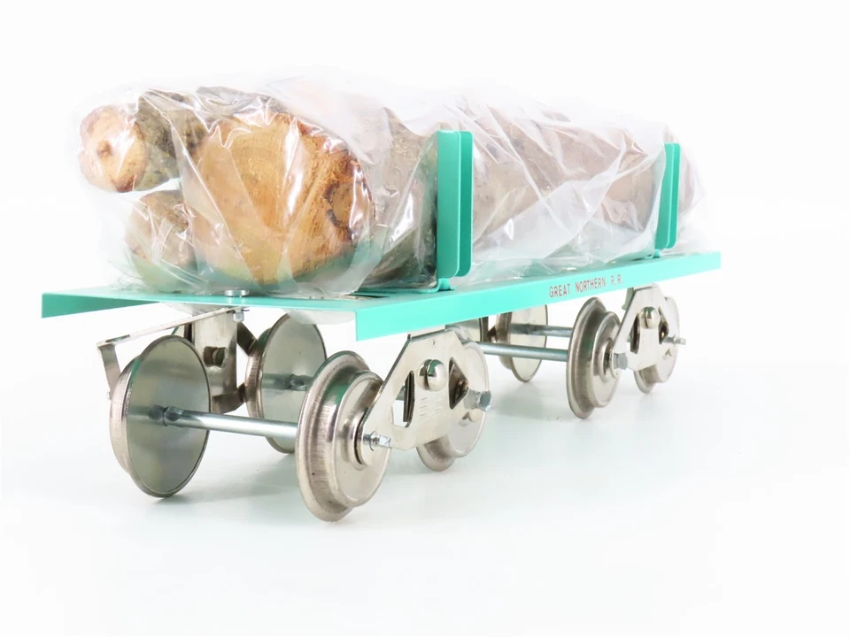 Calibre estándar McCoy No. Coche de troncos de hojalata Great Northern 291 GN con carga  Foto 4 de 4