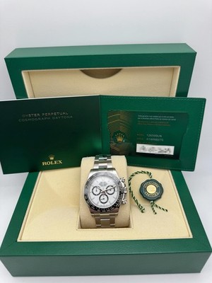 2025 Rolex Daytona 126500LN 40mm White Panda Dial Ceramic Box Papers Full Links