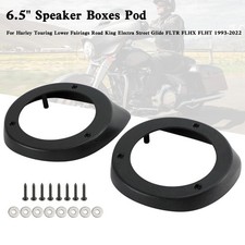 6.5" Speaker Boxes Pod Fit For Touring Road King Lower Fairing 1993-2022 B2