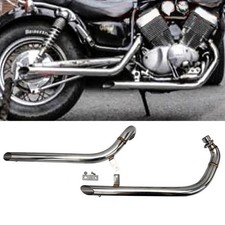 Muffler Exhaust System Pipes Silencer For Yamaha Virago XV535 XV400 1987-2004