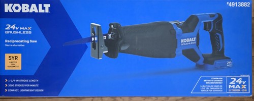 NEW Kobalt KRS-224B-03 24V 24Volt Variable Speed Brushless RECIPROCATING SAW