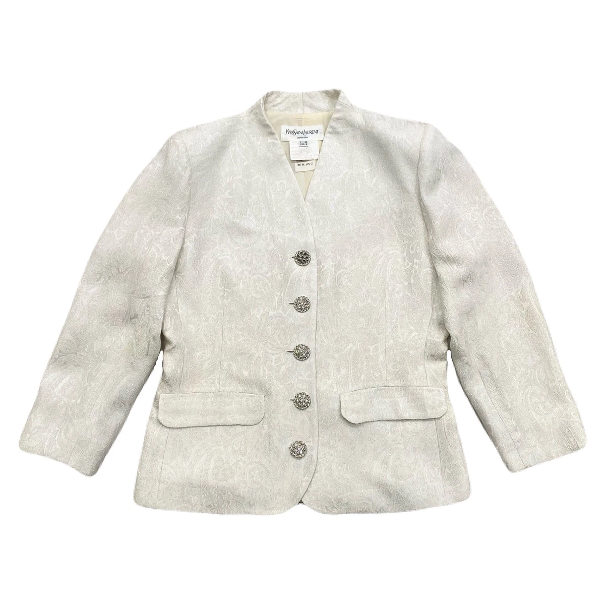 圣罗兰碎花外套、夹克、背心女| eBay