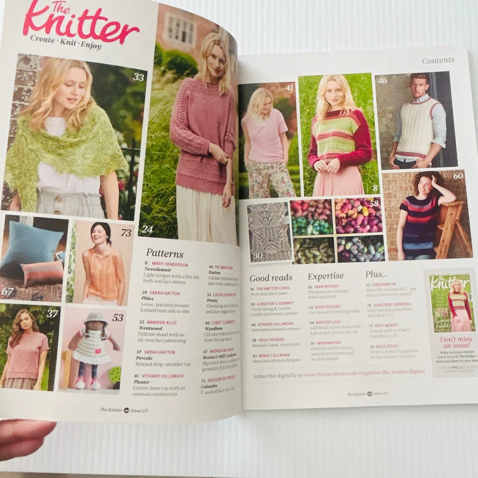 The Knitter Magazine Knitting Patterns Issue 127 Summer Sweater Tanks Vest Doll - Image 3 of 4