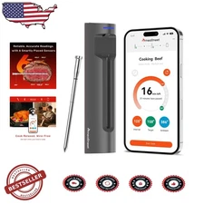 S Pro Smart Meat Thermometer: Pro Bluetooth BBQ Grill Oven Smoker, 400ft Range