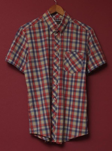 Men Ben Sherman Shirt Coral Cotton 38 / M / 46
