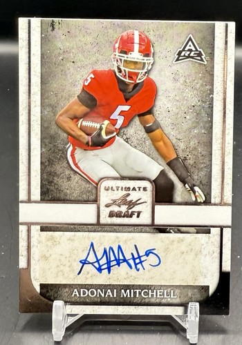 ADONAI MITCHELL 2022 Leaf Ultimate Draft Auto INDIANAPOLIS COLTS - Picture 1 of 2