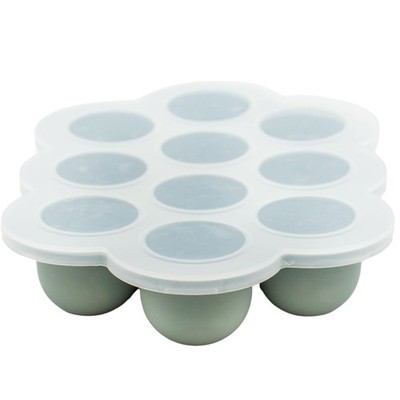 WeeSprout Silicone Baby Food Freezer Tray Ten 1.5 Ounce Sections, Matte Green