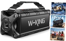 Bluetooth Speaker, 90W Max Portable Outdoor Speaker Loud, IPX6 All Black