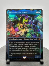 Donatello, the Brains (Borderless) 2 Commander: TMNT MTG Foil NM