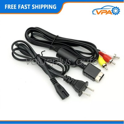 1.8M/5.9ft  Audio AV RCA AC Power Adapter Cable Cord for Sony Playstation