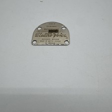Electro Voice Metal Name Plates 600-D HI-Z Microphone Impedance Ham Radio